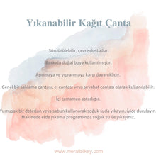 Load image into Gallery viewer, Yıkanabilir Kağıt Çanta Small