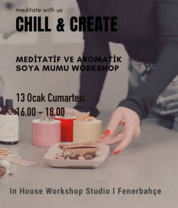 Meditatif ve Aromatik Soya Mum