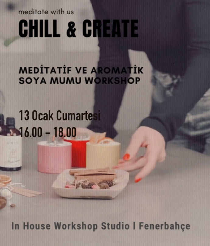 Meditatif ve Aromatik Soya Mum