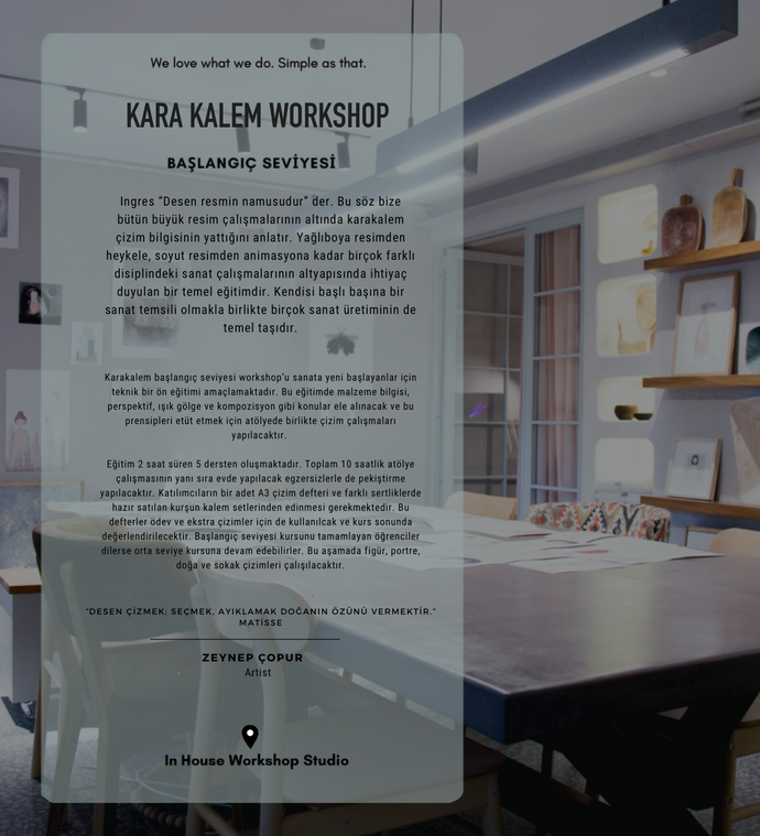 Karakalem Workshop